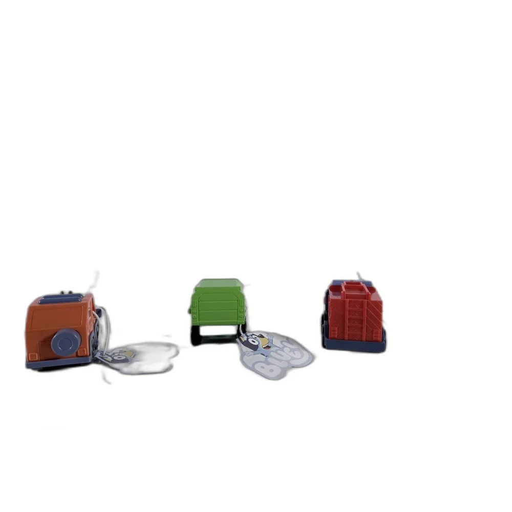 Bluey‎ Mini Vehicle Set Heeler 4WD Garbage Truck Fire Truck Chilli 3 Pack NWT